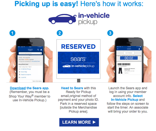 Sears In Vehicle Pickup hirambironas