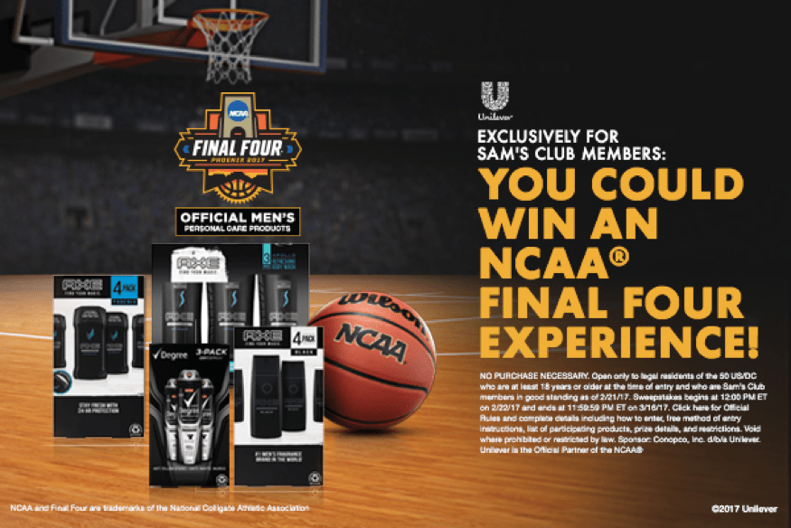 Win Tickets to the NCAA Final Four Courtesy of Sam’s Club
