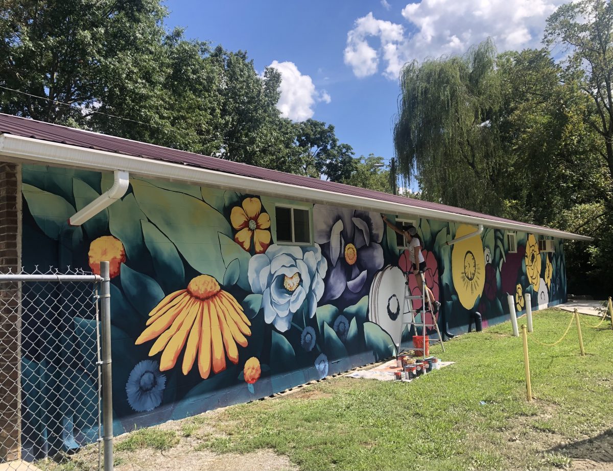 Local Chattanooga Artist Is Painting Jenkins Park Mural Dade County
