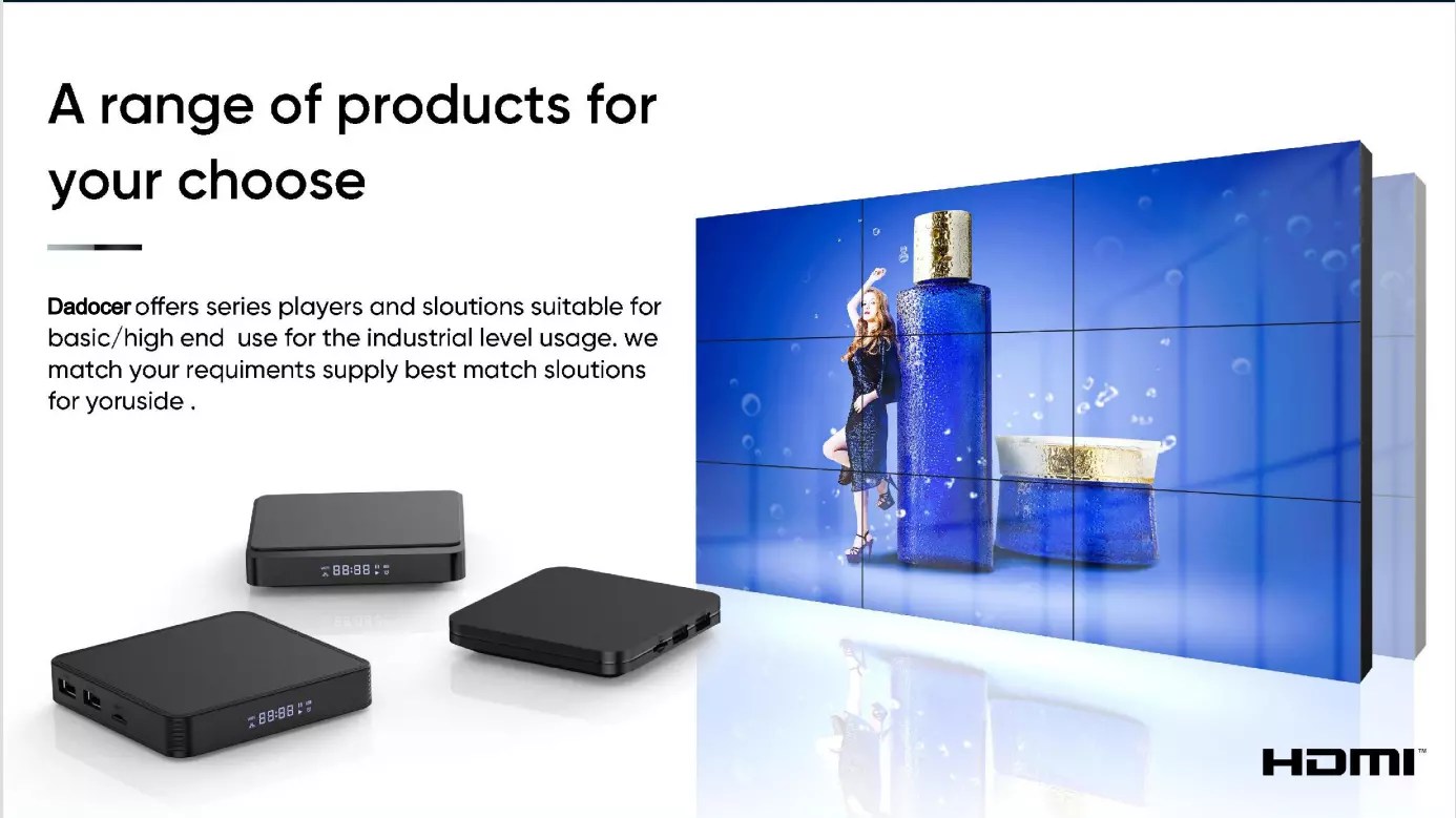 android tv box digital signage 4K With Remote Control