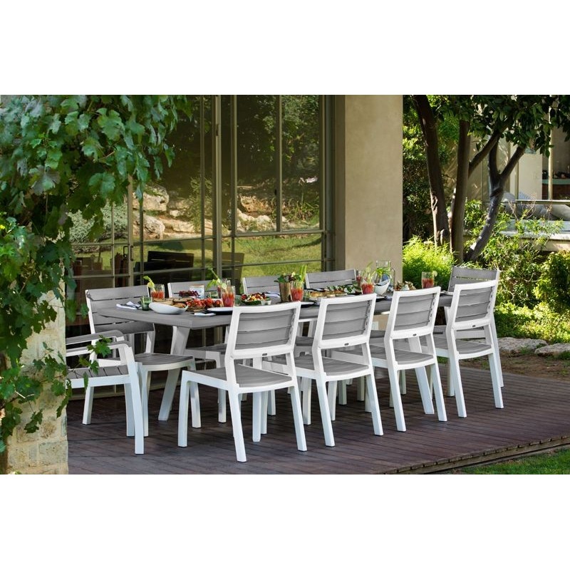 Keter HARMONY Extendable Table Graphite/White