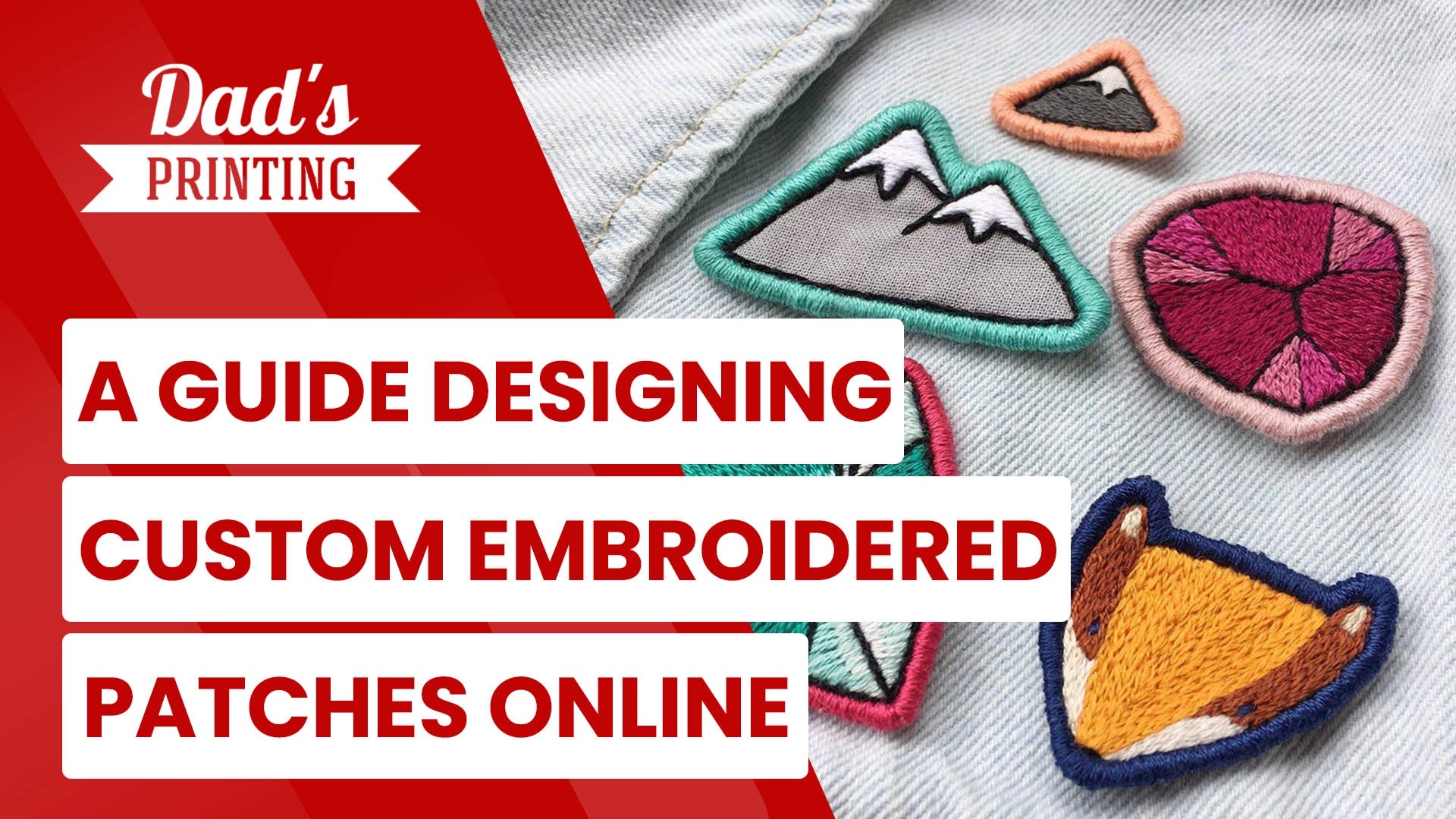 A Guide Designing Custom Embroidered Patches Online Dads Printing