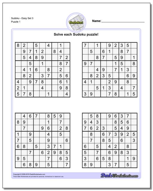 Printable Sudoku Sudoku-Puzzles.net