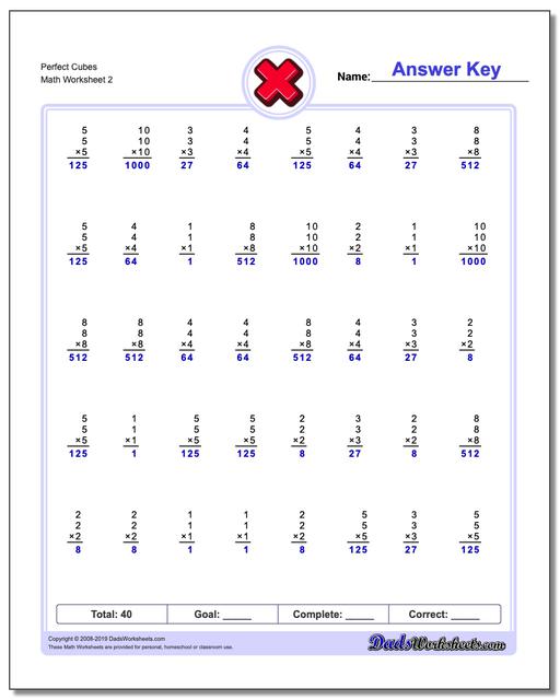 Multiplication Worksheets Special Series