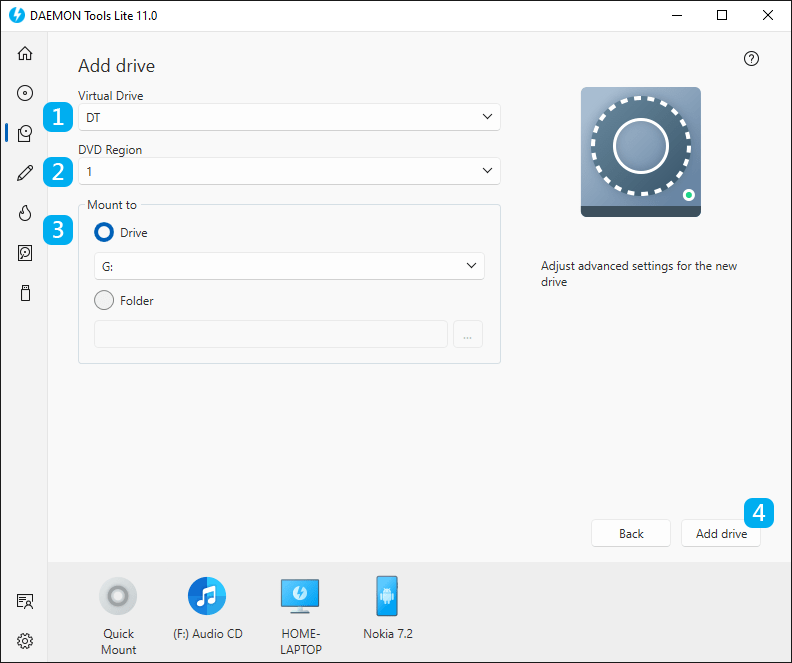 Add Drive DAEMON Tools Lite Help