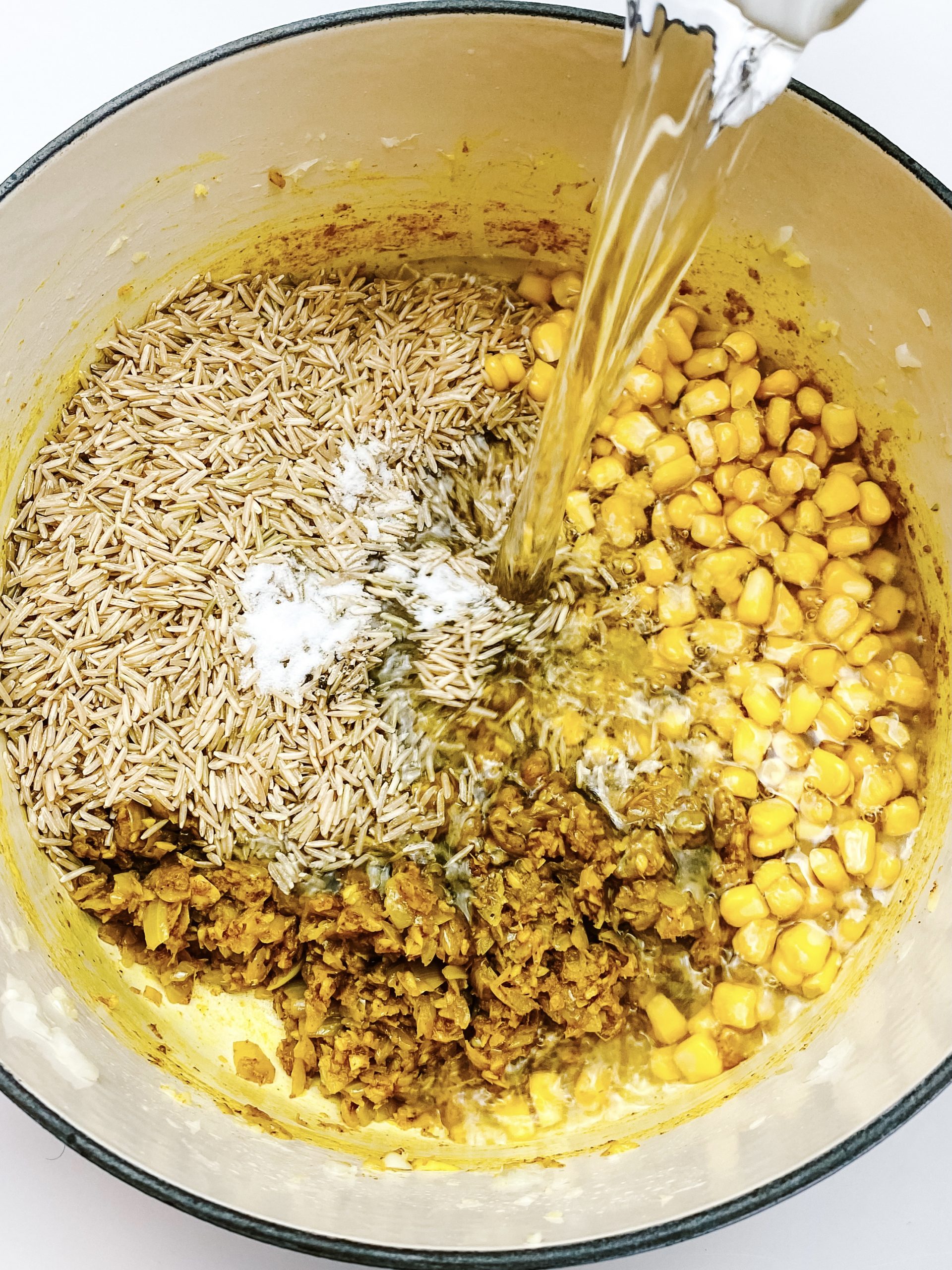 Brown Rice Kedgeree with Smoked Haddock, Salmon and Coriander Daffodil Kitchen