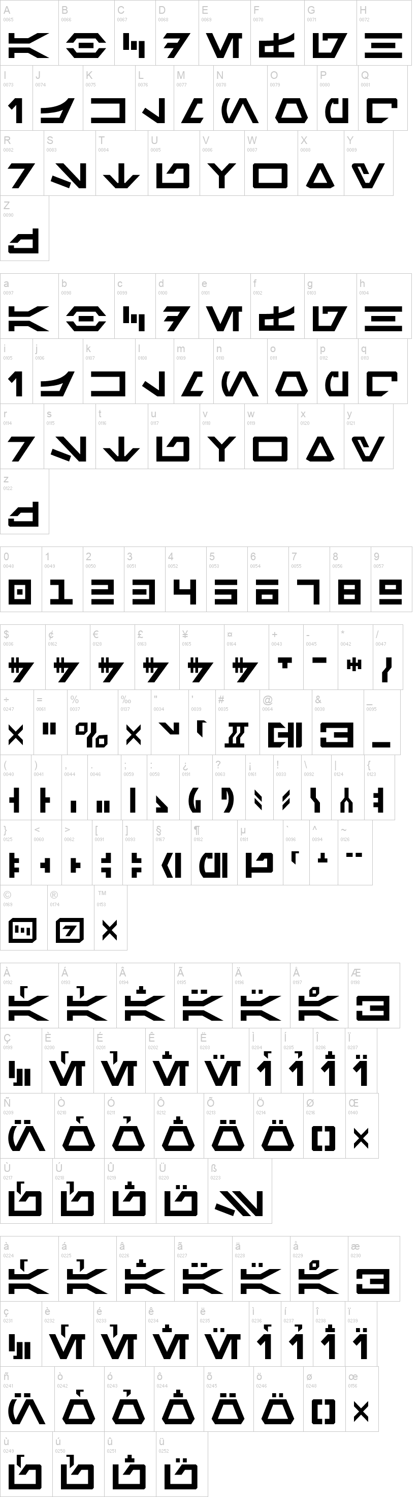 Aurebesh AF Font
