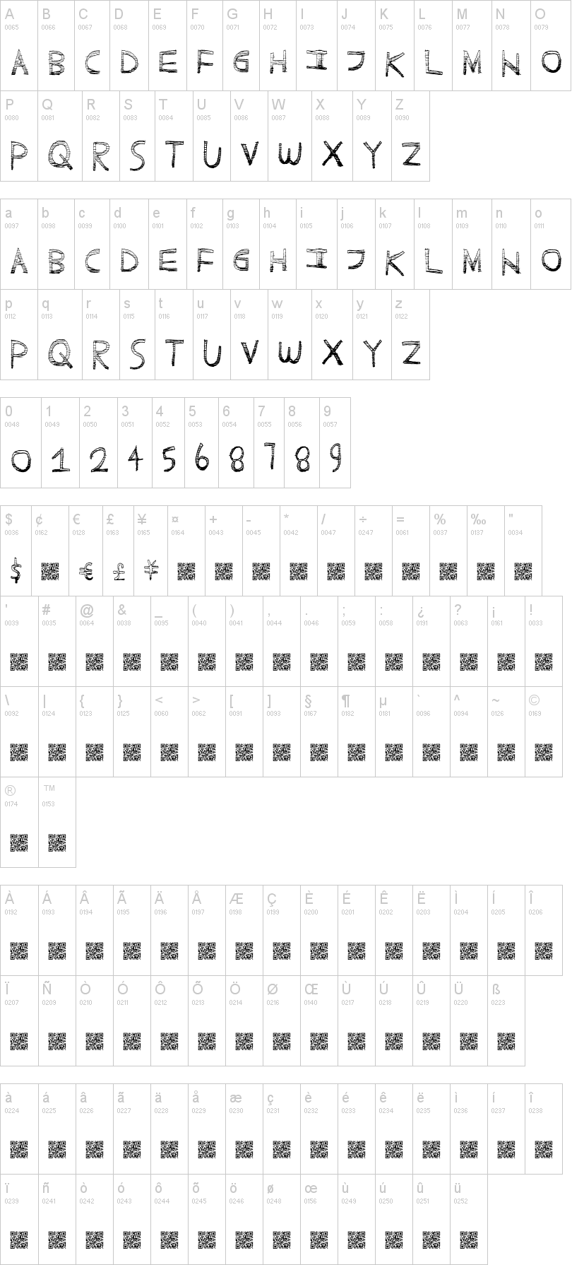 Scratchy Fun Font