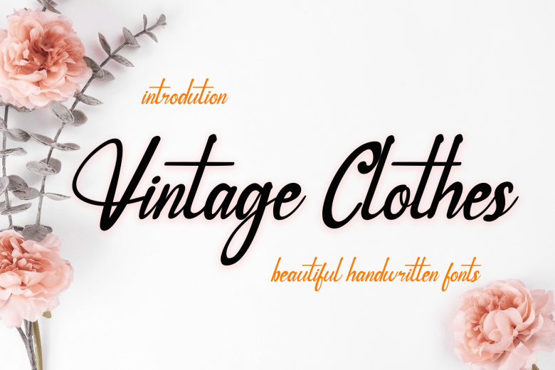 Vintage Clothes Font Dafont Free
