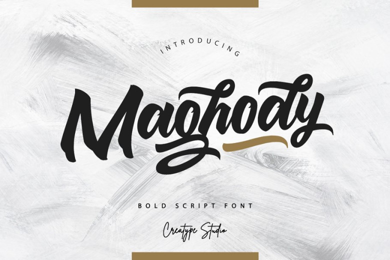 Maghody Bold Script Font Dafont Free