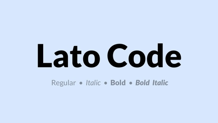 Lato Code Font Family Dafont Free