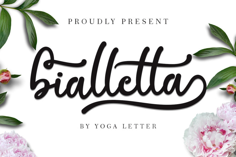 Bialletta Bold Calligraphy Script Font Dafont Free