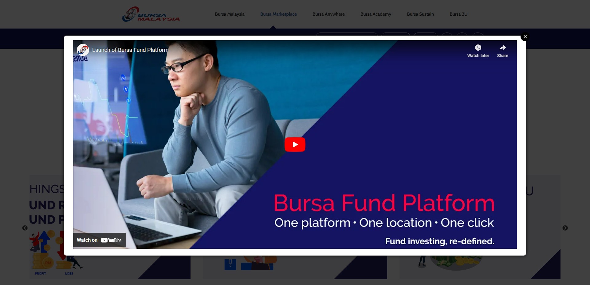 Bursa Malaysia lancarkan Bursa Fund Platform maklumat unit amanah
