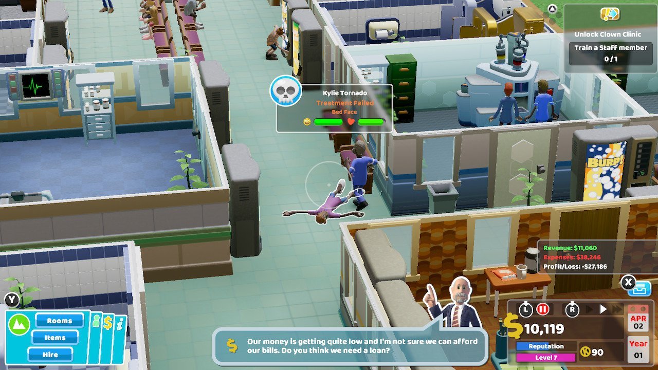 Two point hospital switch review menunored