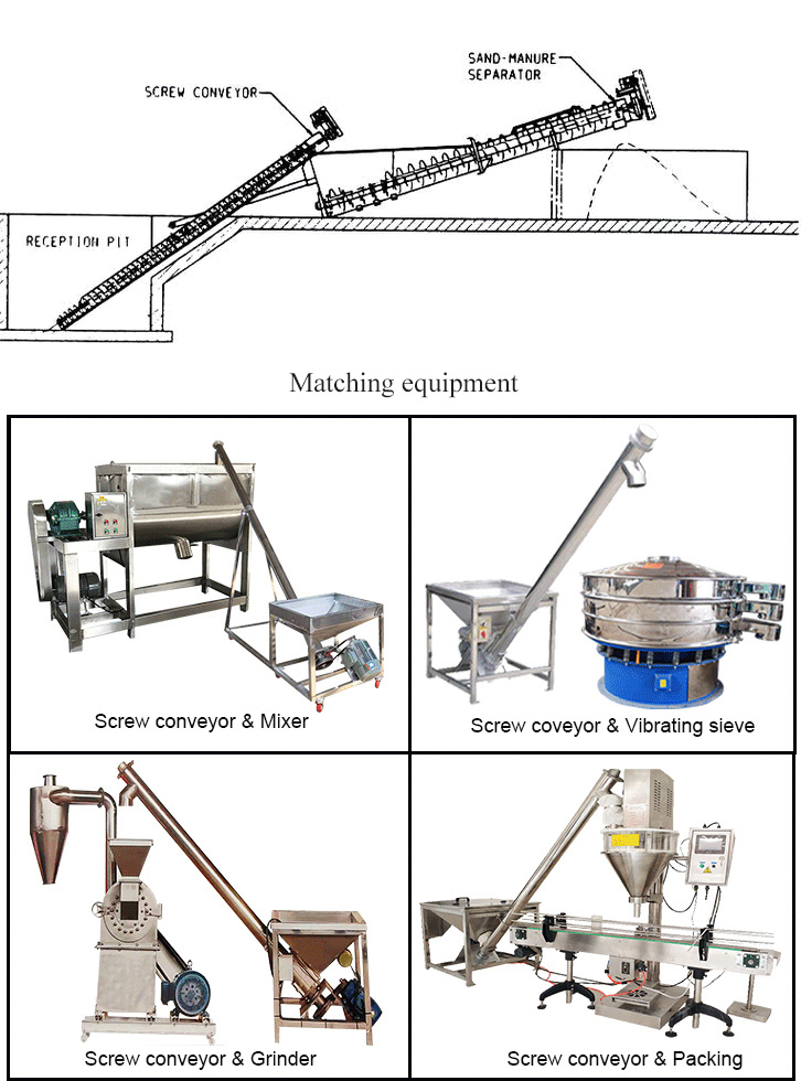 Inclined Screw ConveyorDAHAN Vibration Machinery