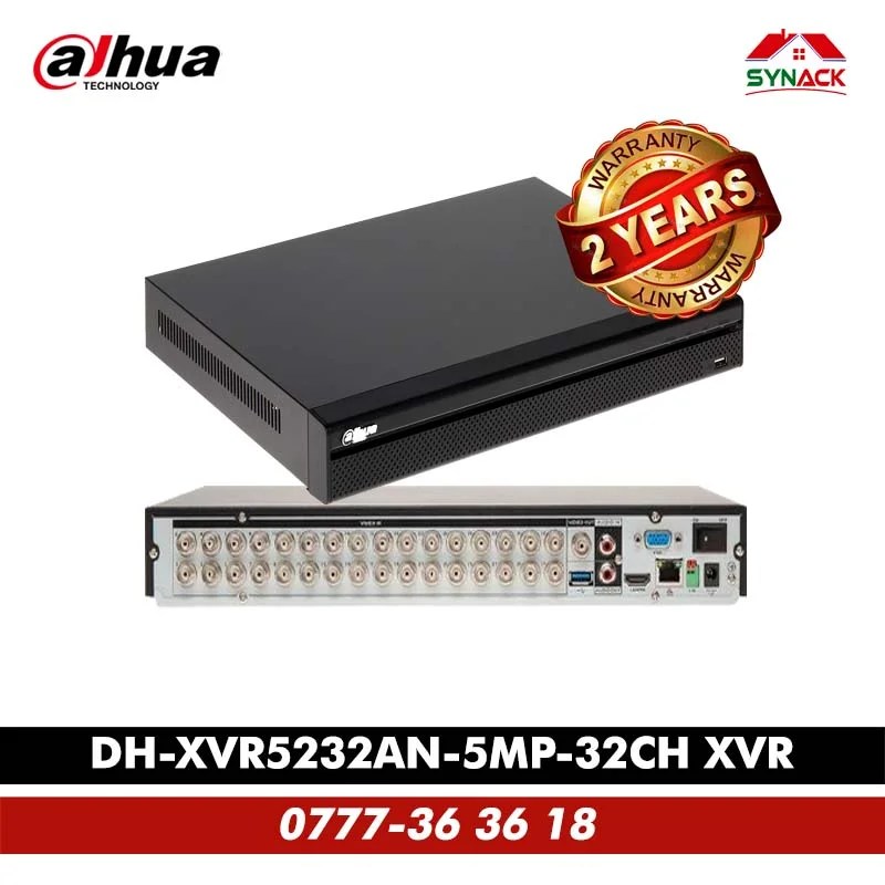 Dahua DHXVR5232ANX 32 Channel XVR Recorder 1080P Digital, 40 OFF