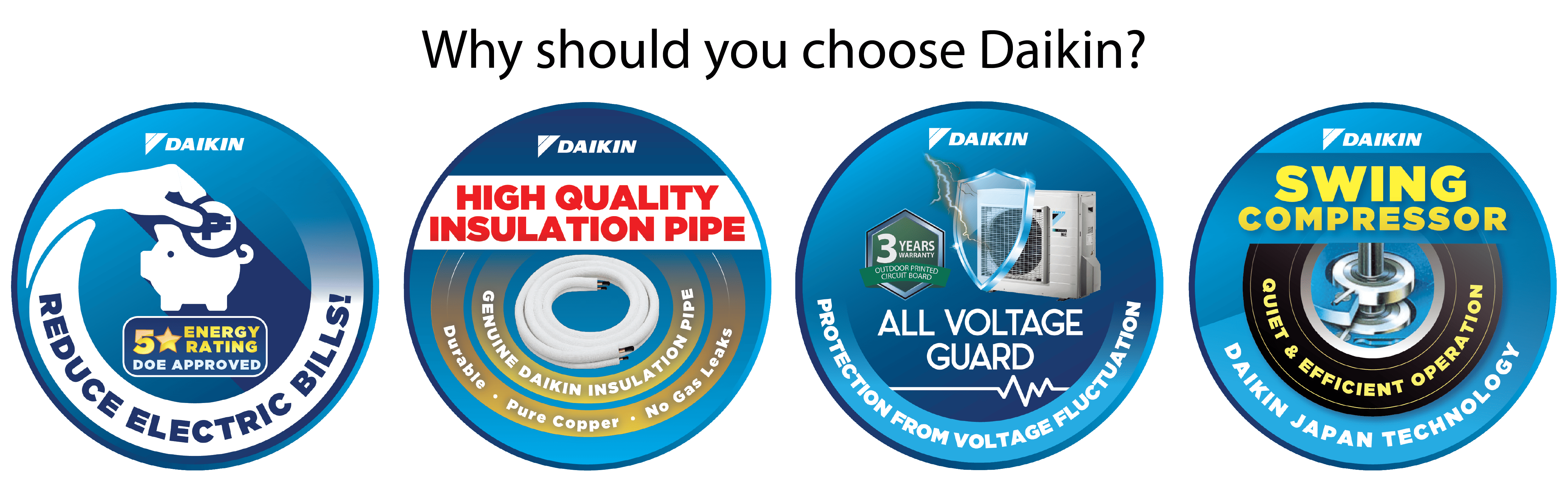 DSmart Queen Split Type Inverter Aircon Daikin Philippines