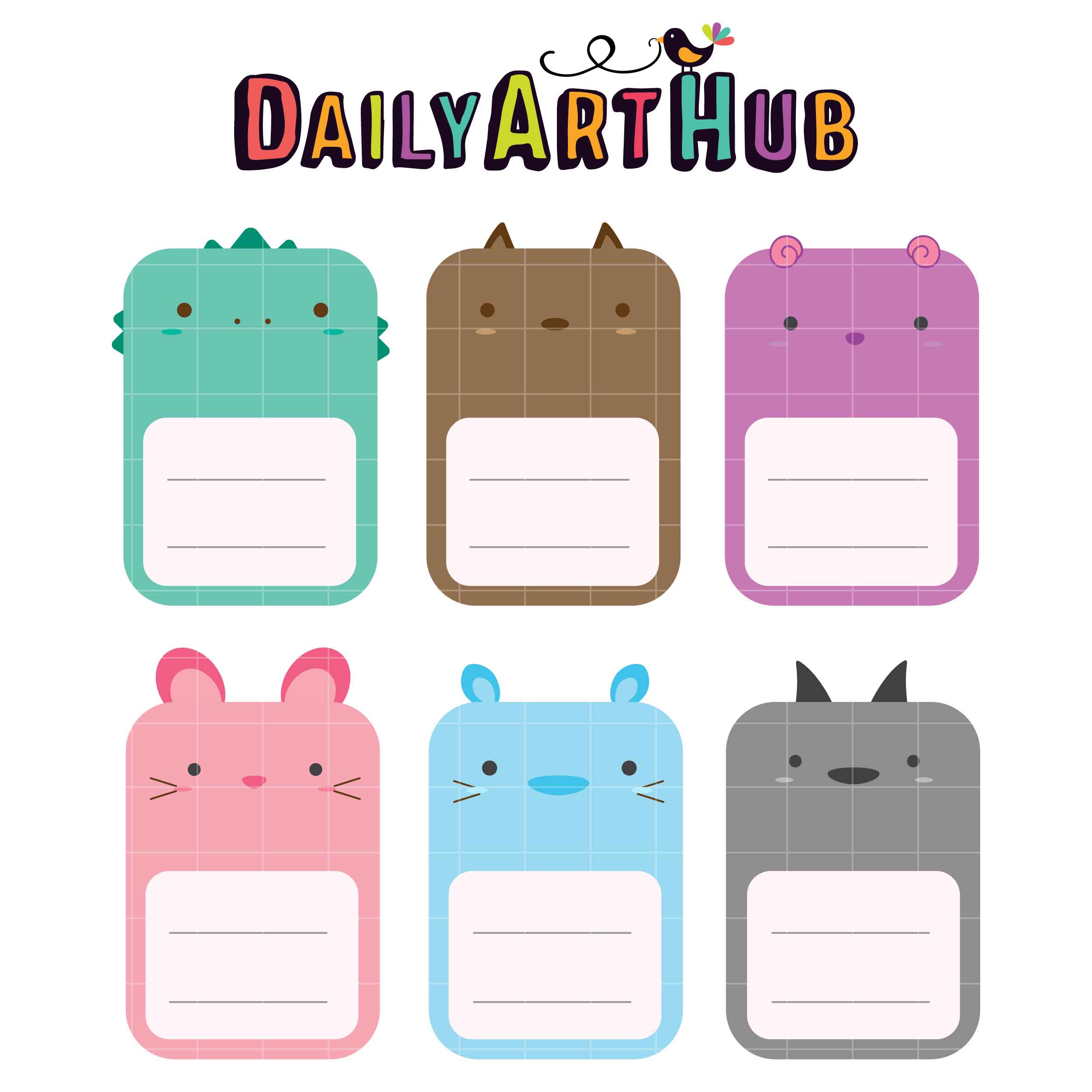 Memo note Clip Art Set Daily Art Hub Free Clip Art Everyday