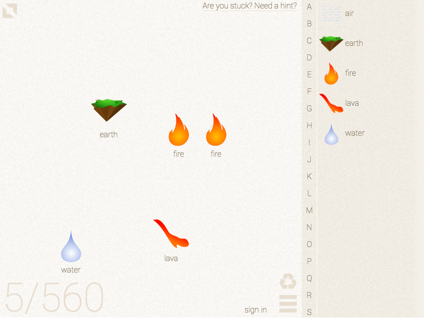 a God in Little Alchemy Daily Game