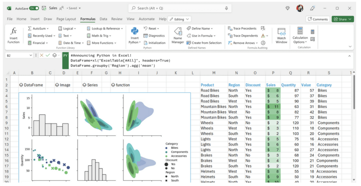 Microsoft's Python in Excel A fusion enabling optimal data analysis