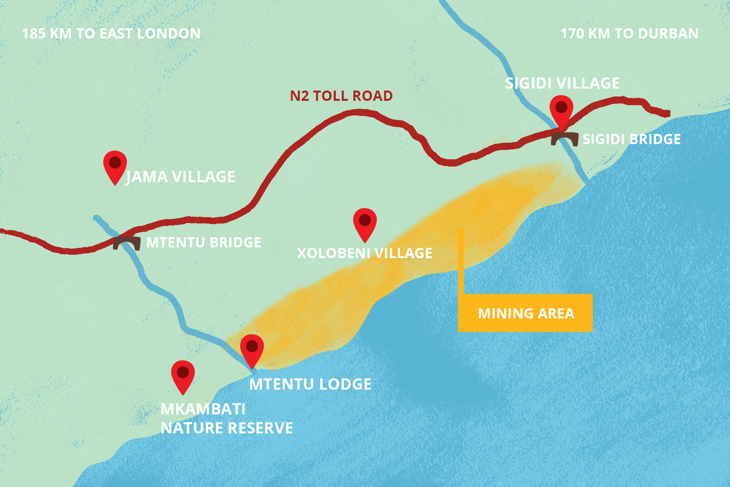 Sanral's N2 toll road development on Wild Coast fuelling community division