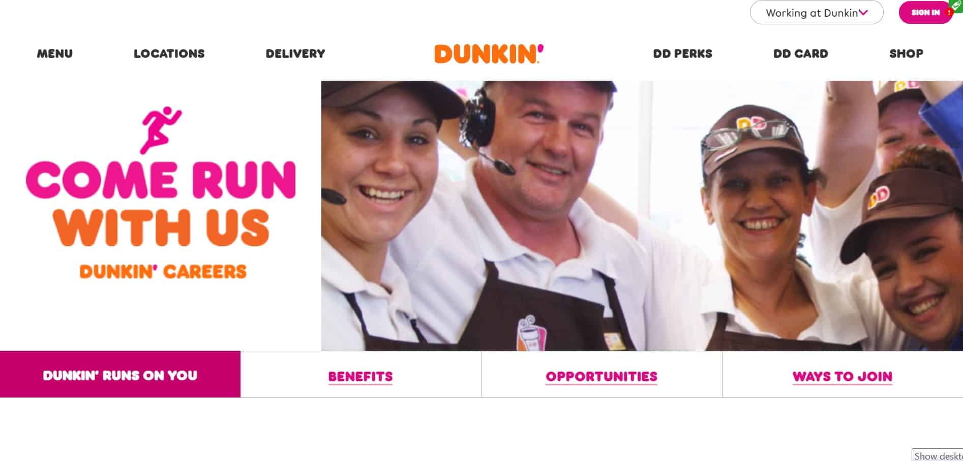 Dunkin’ Donuts Application Online Employment and Careers Guide