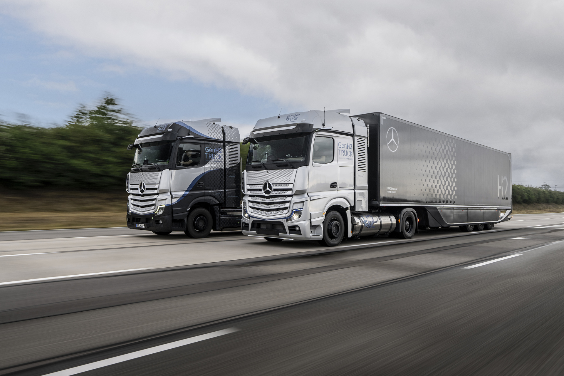 Development milestone Daimler Truck tests fuelcell truck with liquid hydrogen Daimler Truck