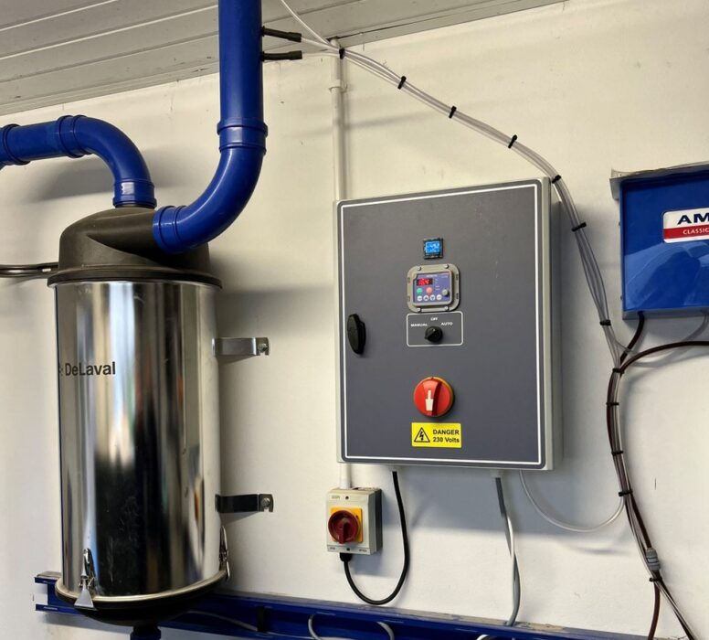 Vacuum on demand Control system improves milking process efficiency