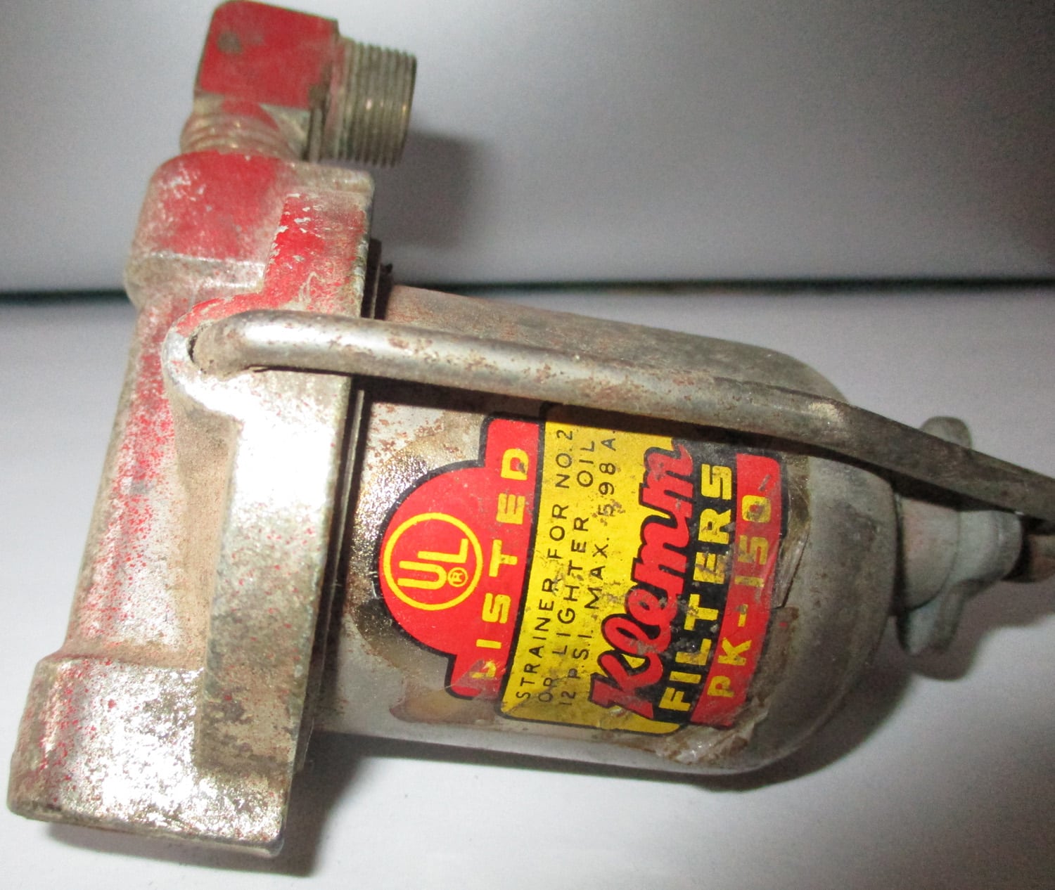 Filter Fuel Oil Filter Sediment Bowl for 2 or Lighter Fuel, 12 P.S.I