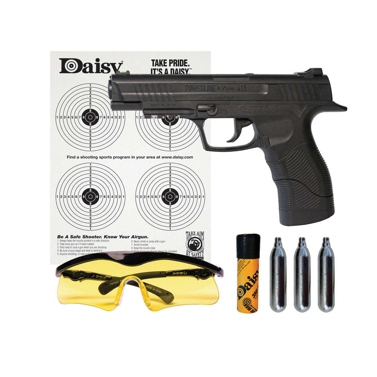 Daisy Model 426 CO2 Air Pistol .177 BB with builtin 15 round BB magazine