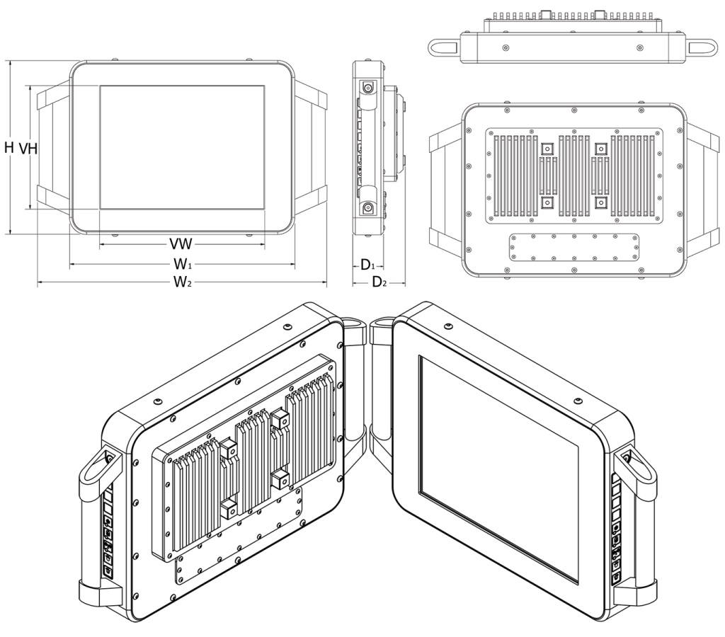 4120 Series Portable ATEX Zone 2 Hazardous Area Personal Computers On