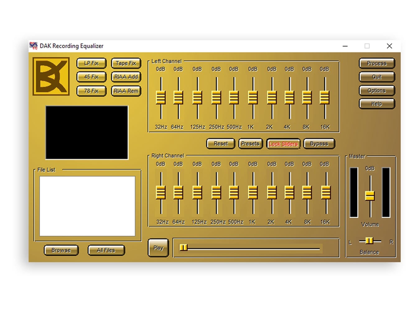 Sound Detonator Recording Equalizer (EQ Software) DAK Industries