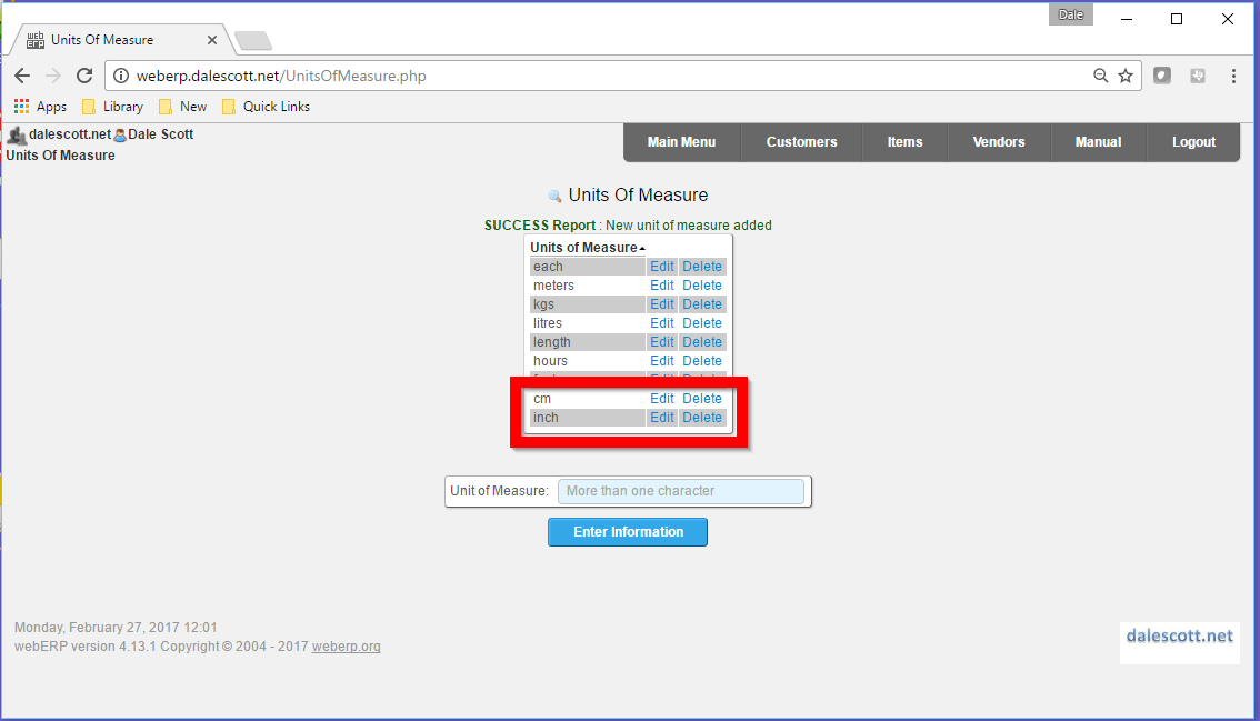 weberpsetupinventoryuom Dale Scott