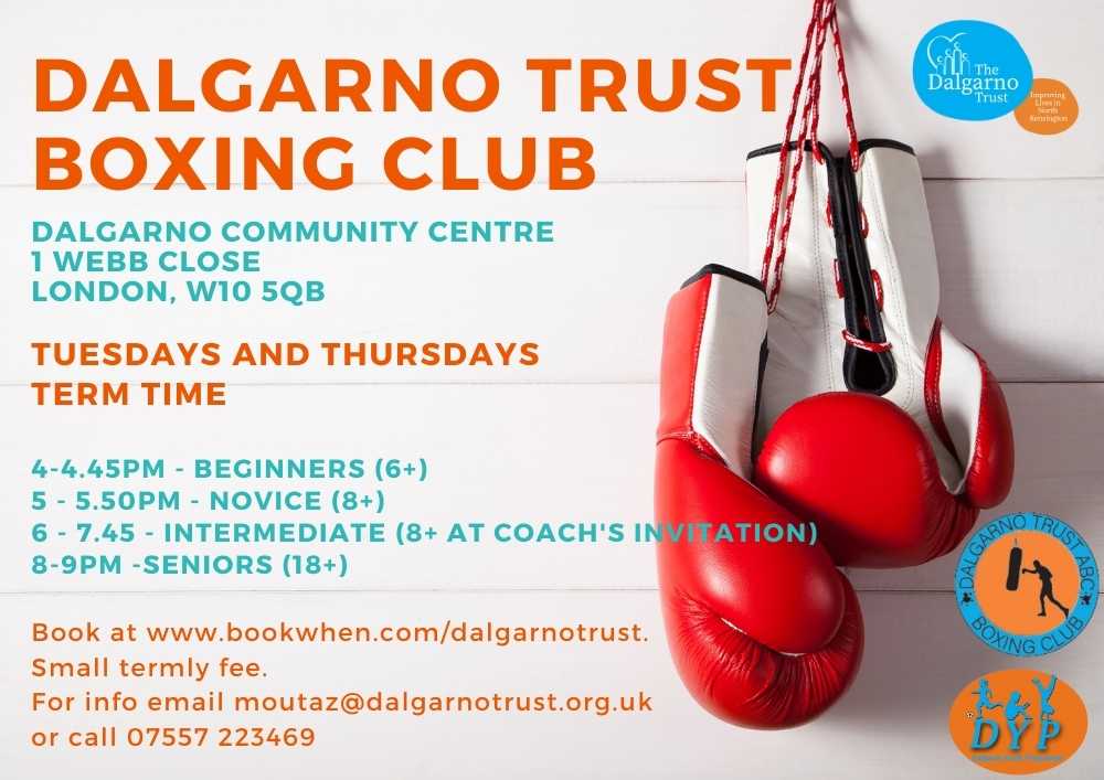 January 2023 Local Boxing Events Girls' Only Boxing The Dalgarno Trust