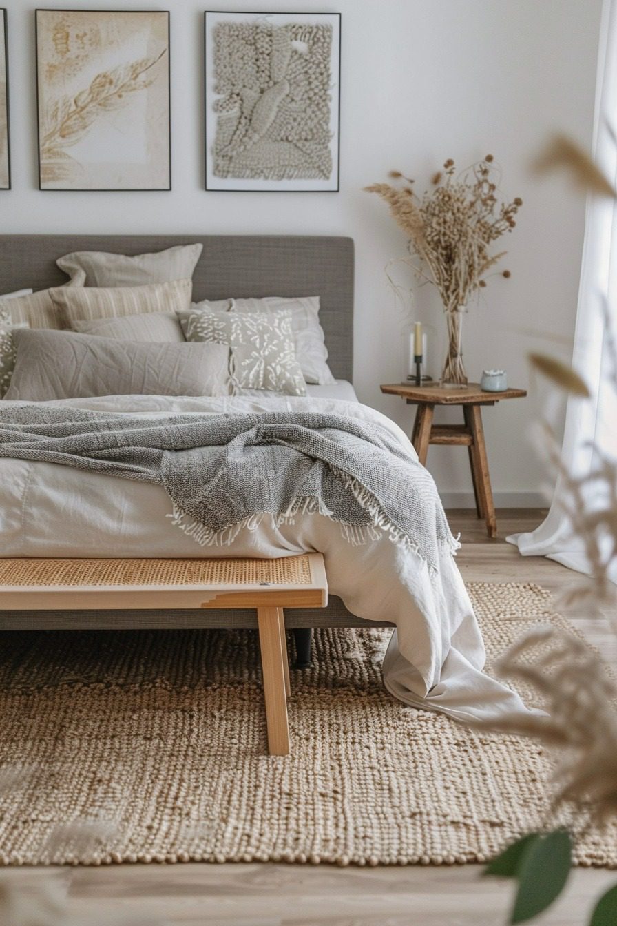 29 Grey Boho Bedroom Decor Ideas