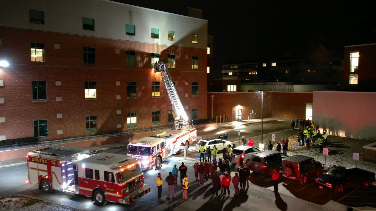 RISE IN SUPPORT Kidron firefighter gets boost of spirit at hospital