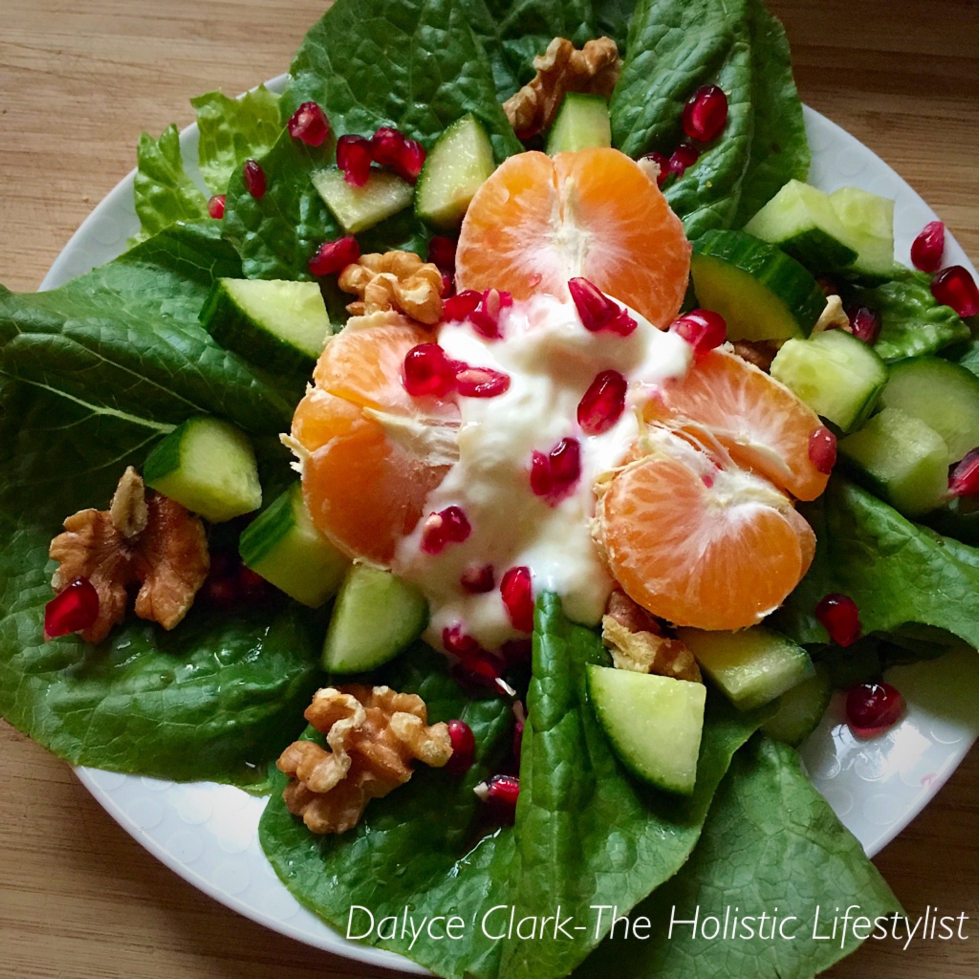 Christmas Orange Salad with Coconut Cream Dressing Dalyce Clark