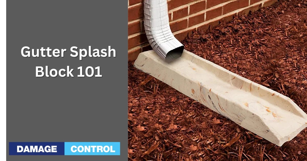 Gutter Splash Blocks 101 Guide, Tips, and Options