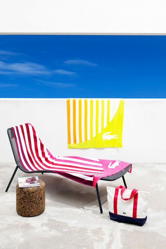 beach towel lacoste