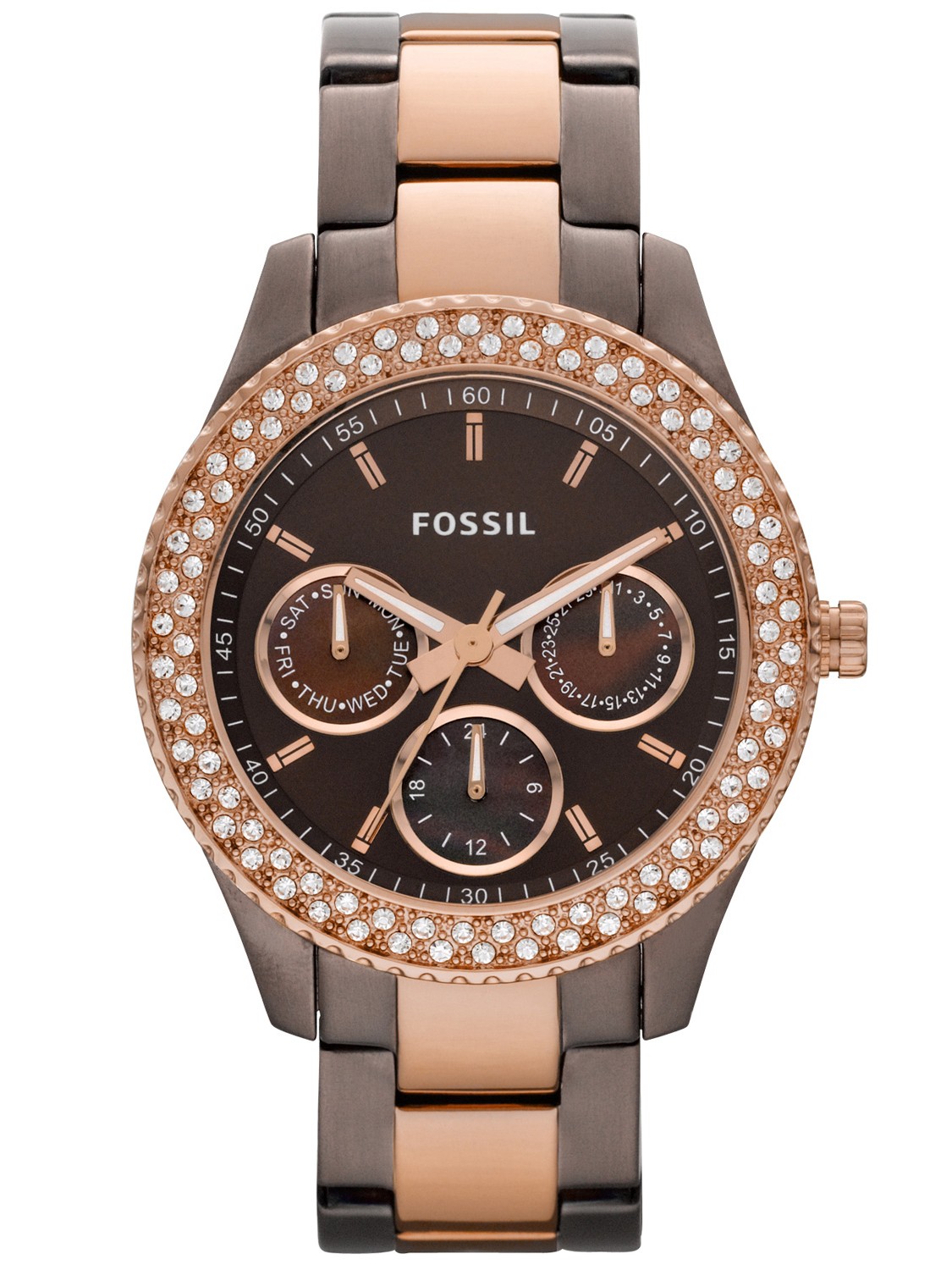 Fossil Damenuhren Gold, Rotgold, Schwarz Kupfer reduziert im SALE