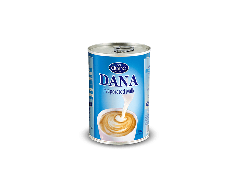 DANA Dairy DANA Evaporated Milk, Unsweetened Condensed Milk Tins Fat