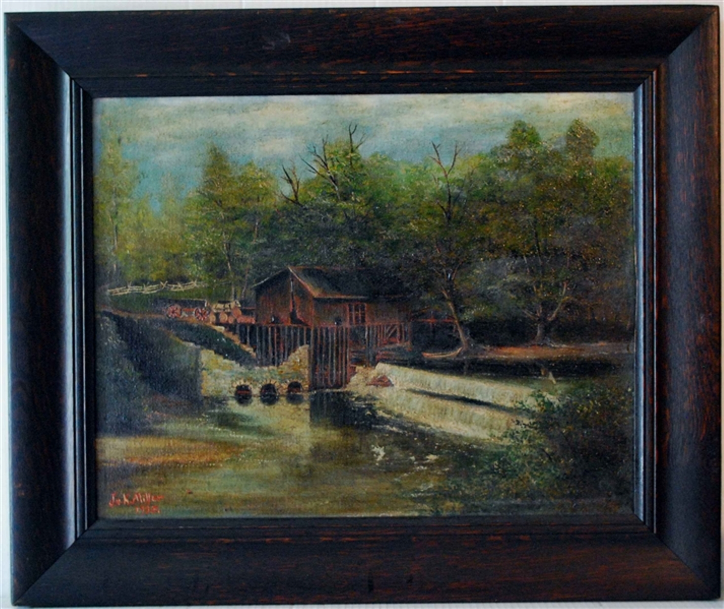Lot Detail 1935 Oil On Canvas Pennsylvania Rural Landscape