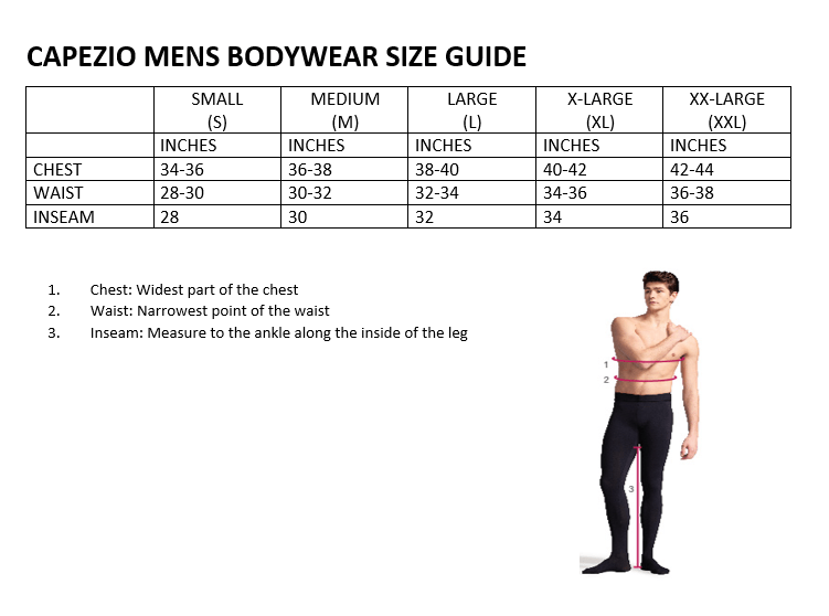 CAPEZIO SIZE CHART – Dancewear by Lana