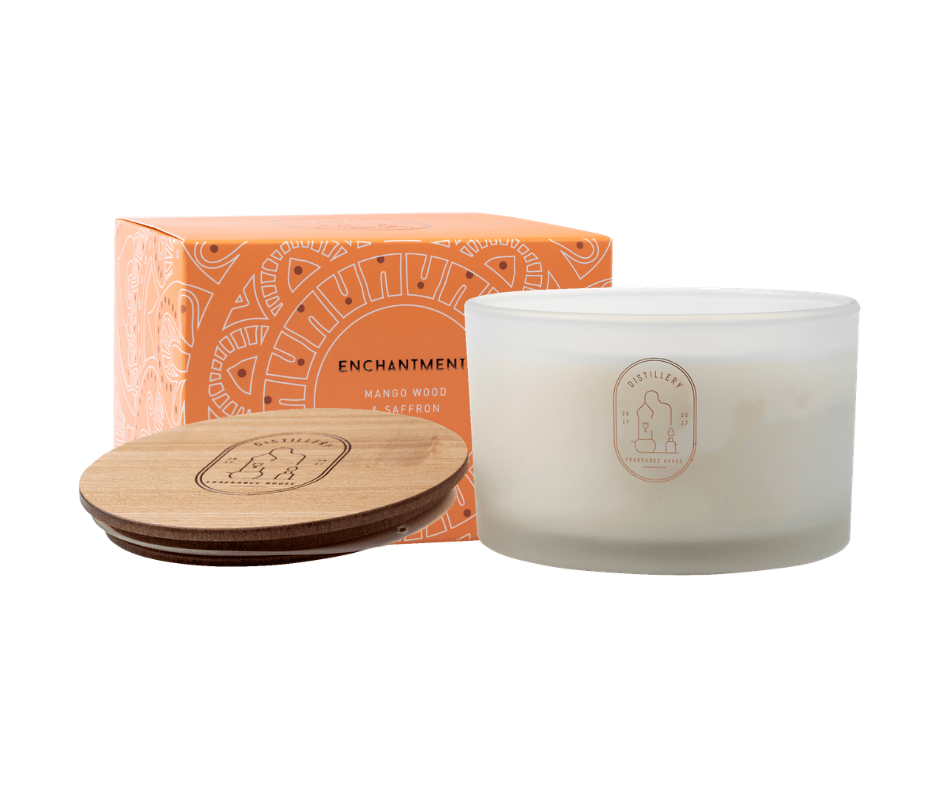 Distillery Fragrance House Enchantment Mango Wood & Saffron Triple Wick