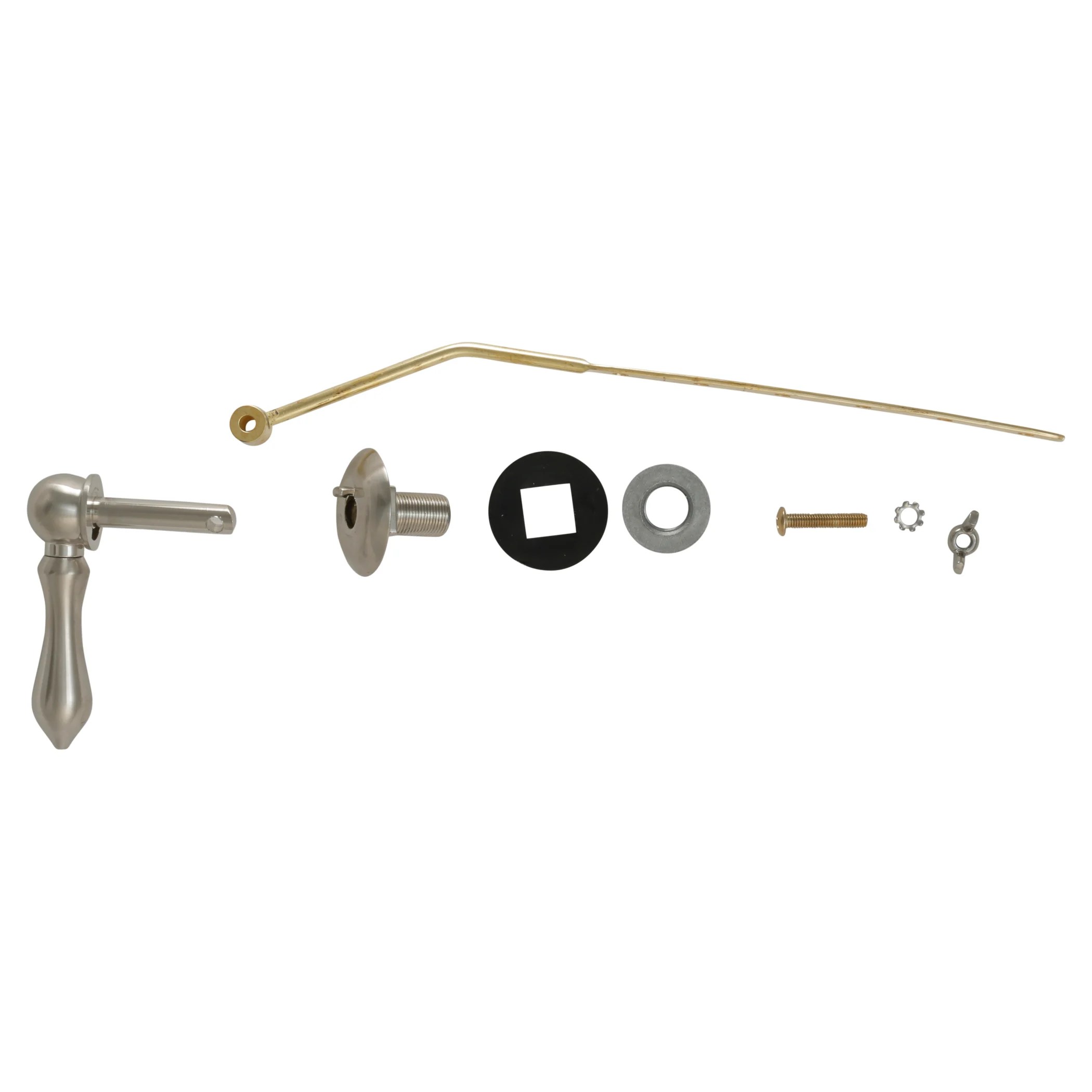 Universal Decorative Toilet Handle in Brushed Nickel Danco