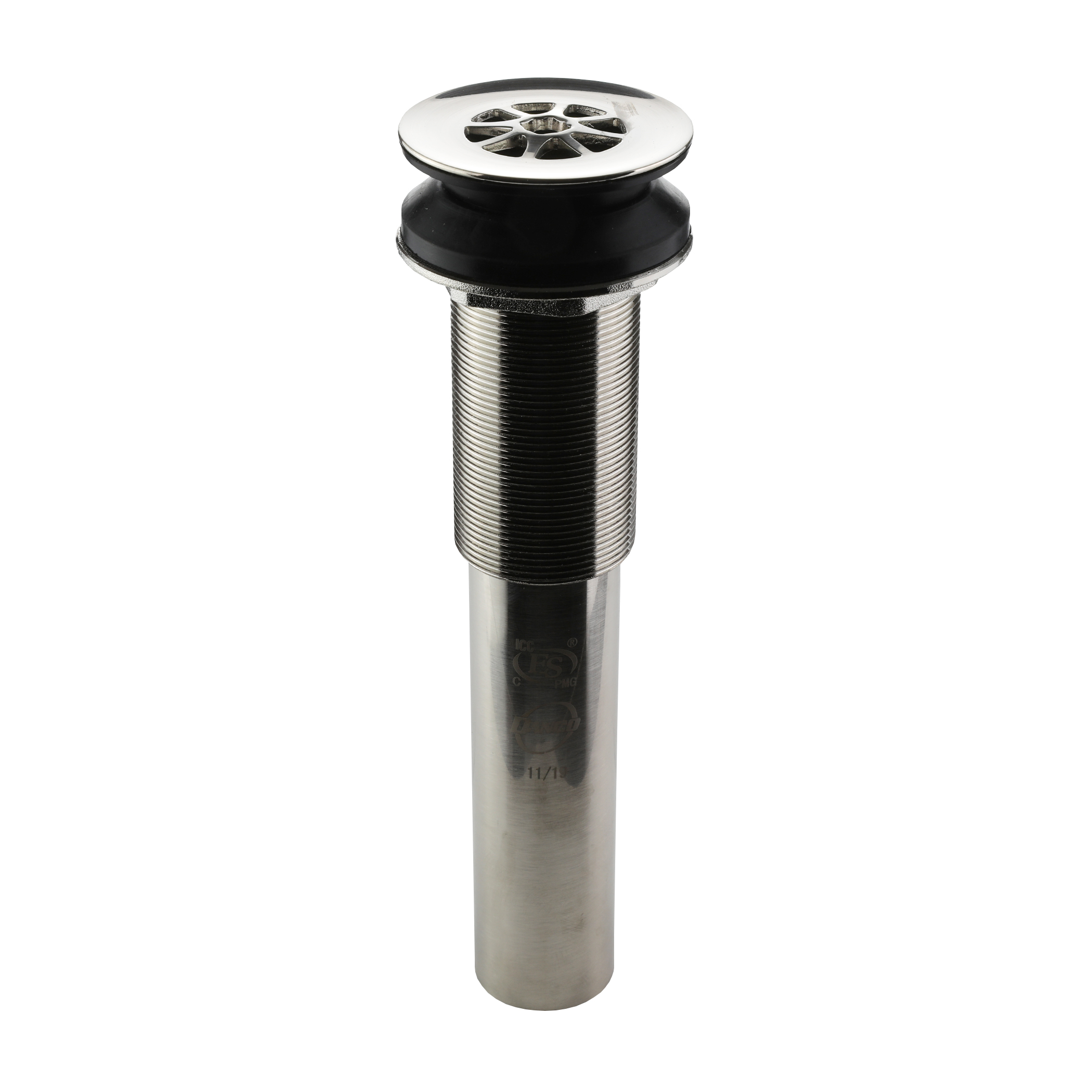 Bathroom Sink Grid Drain without Overflow in Brushed Nickel Danco