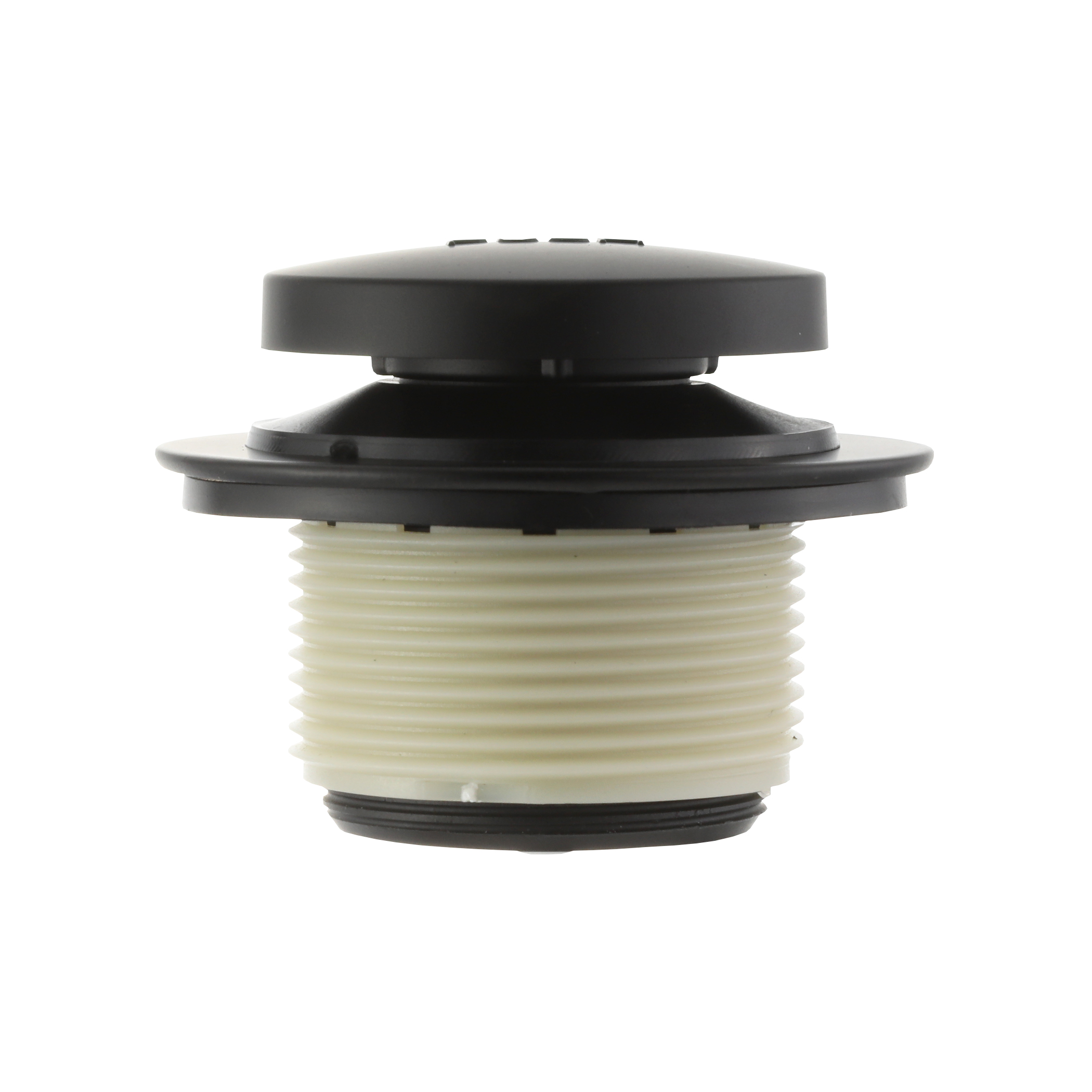 TouchToe Tub Drain Trim Kit with Overflow in Matte Black Danco