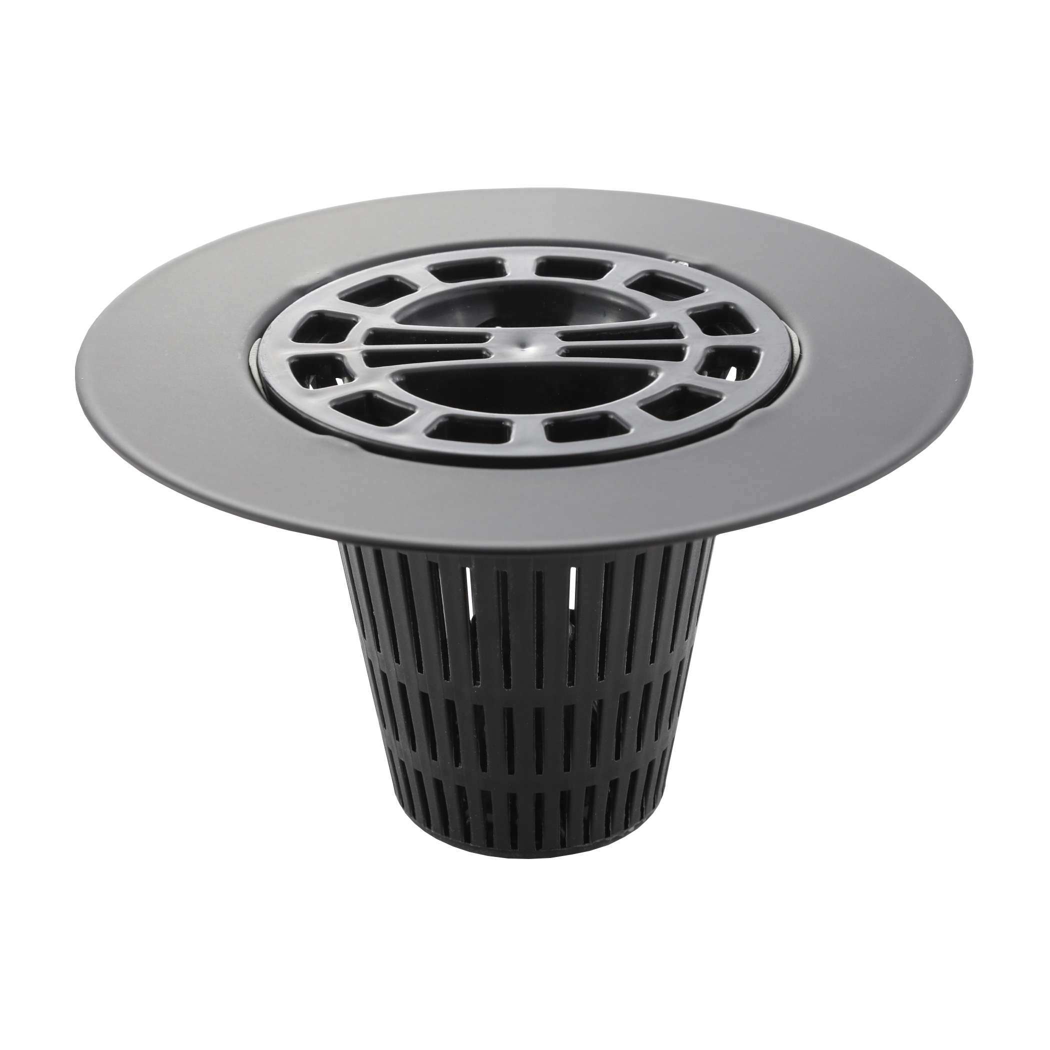 Hair Catcher Shower Drain Cover in Matte Black Danco