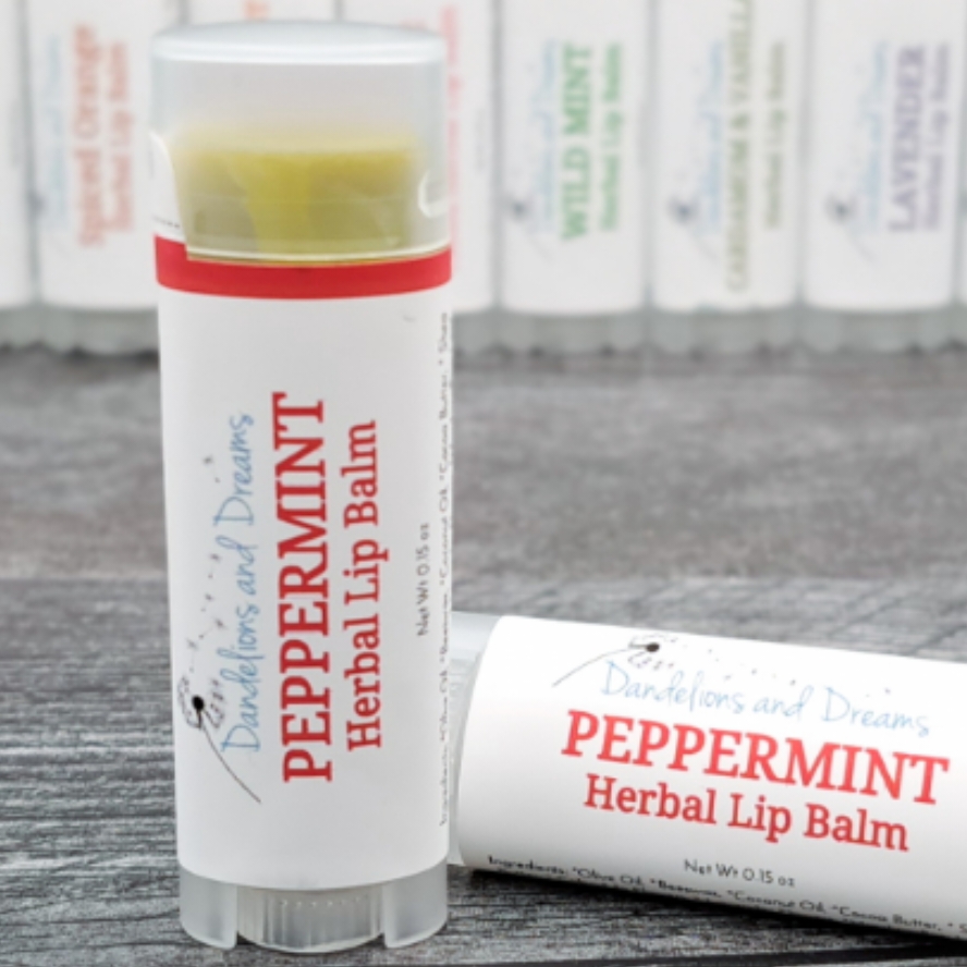 Peppermint Lip Balm Dandelions & Dreams