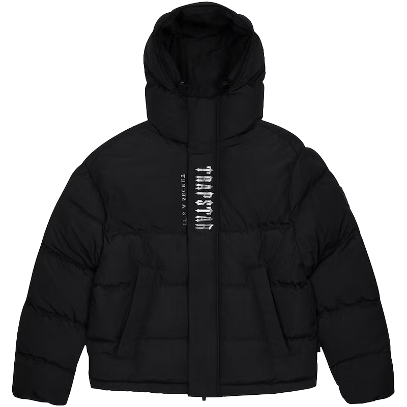 Trapstar Hooded Black Puffer Jacket For Unisex Danezon